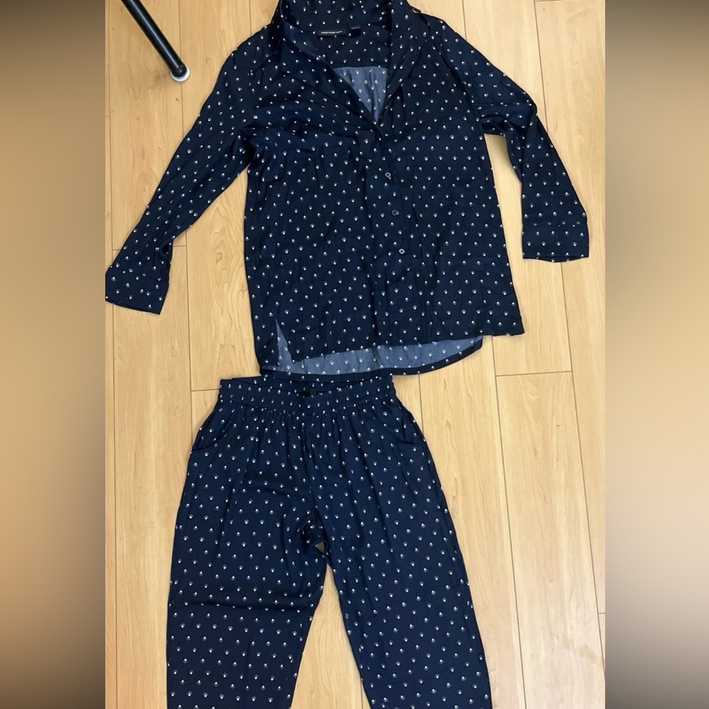 Something Navy Dark Blue Diamond Pattern Set - image 1